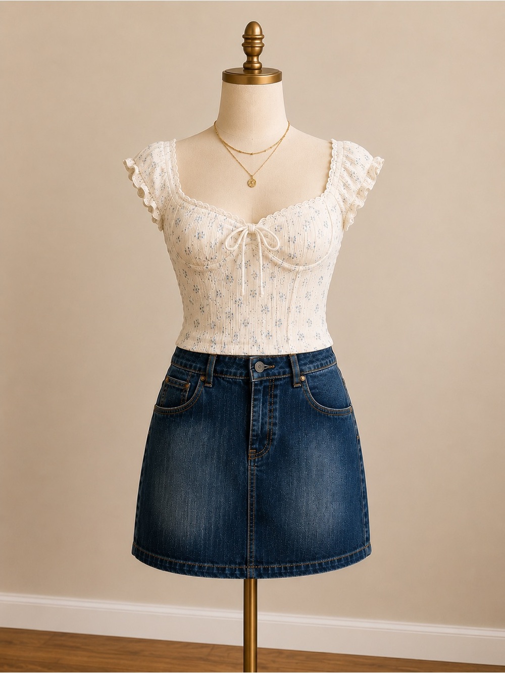 GAP Dark Blue Denim Mini Skirt